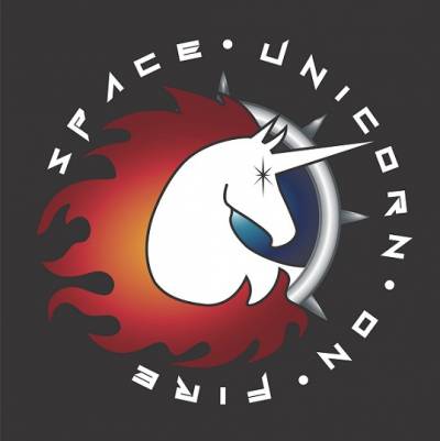 logo Space Unicorn On Fire